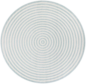 Light Blue 10' x 10' Sabrina Soto Outdoor Round Area Rug Weather Resistant for Patio, Deck, Terrace, Balcony, Porch Durable Carpet for Exterior Home Design for Sale at Rug Engine