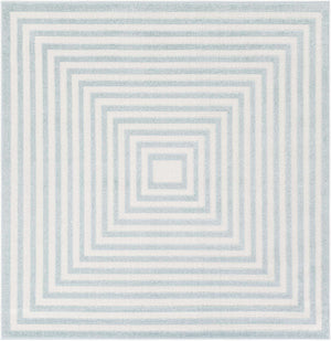Light Blue 6' 1 x 6' 1 Sabrina Soto Outdoor Square Area Rug Weather Resistant for Patio, Deck, Terrace, Balcony, Porch Durable Carpet for Exterior Home Design for Sale at Rug Engine
