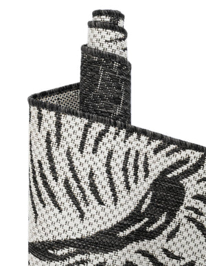 Black and White 10' x 10' Outdoor Coastal Square Area Rug Weather Resistant for Patio, Deck, Terrace, Balcony, Porch 100% Polypropylene Coastal Decor Carpet for Sale at Rug Engine