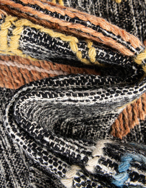 Charcoal Gray 7' 10 x 10' Kilim Wool Rectangle Area Rug Hand Woven All Natural Traditional Carpet for Unique Home Interior Design for Sale at Rug Engine