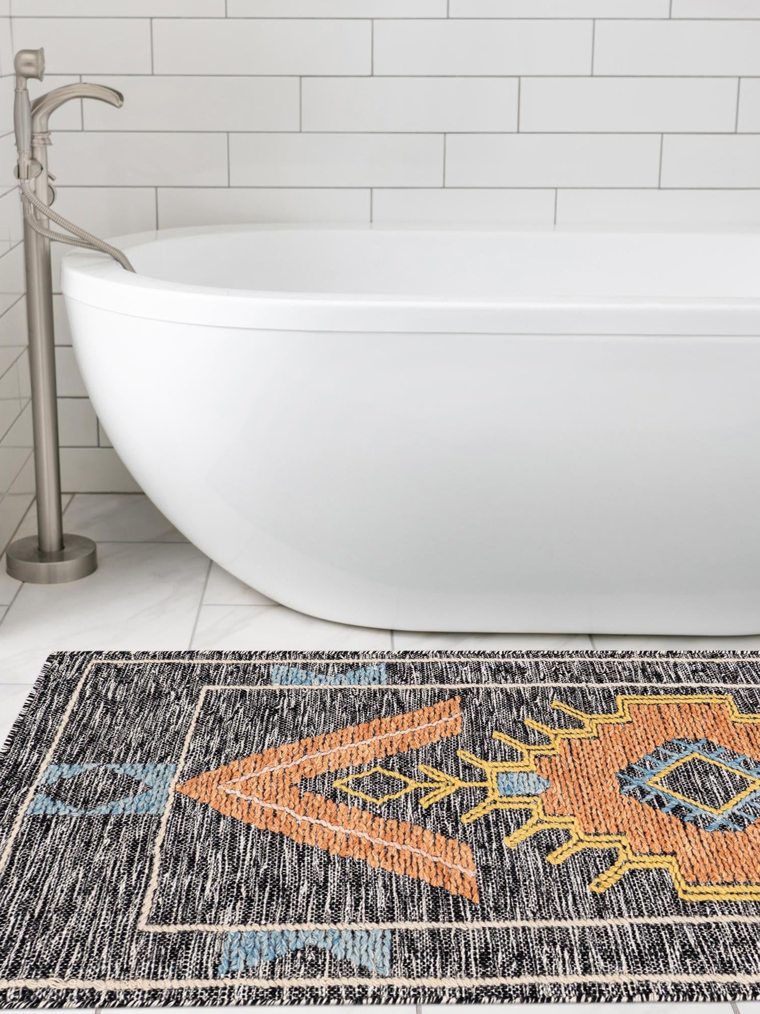 Charcoal Gray 2' 7 x 12' Kilim Wool Runner Area Rug Hand Woven All Natural Traditional Carpet for Unique Home Interior Design for Sale at Rug Engine