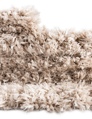 Linen 5' 6 x 8' Infinity Shag Oval Area Rug Thick Soft Touch Fluffy & Plush Shaggy Pile 100% Polypropylene With Jute Backing Solid Color Minimalist Carpet for Sale at Rug Engine