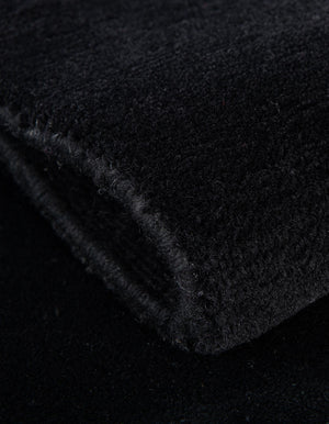 Hand Knotted Black 1' 4 x 2' Car Mat Premium New Zealand 100% Wool Luxury Vehicle Floor Protector Mat for Sale at Rug Engine