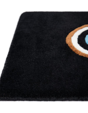 Hand Knotted Black 1' 4 x 2' Car Mat Premium New Zealand 100% Wool Luxury Vehicle Floor Protector Mat for Sale at Rug Engine