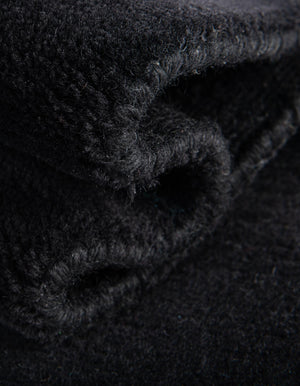 Hand Knotted Black 1' 4 x 2' Car Mat Premium New Zealand 100% Wool Luxury Vehicle Floor Protector Mat for Sale at Rug Engine