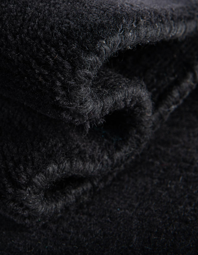 Hand Knotted Black 1' 4 x 2' Car Mat Premium New Zealand 100% Wool Luxury Vehicle Floor Protector Mat for Sale at Rug Engine