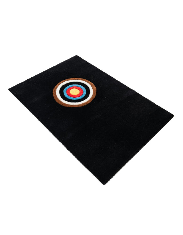 Hand Knotted Black 1' 4 x 2' Car Mat Premium New Zealand 100% Wool Luxury Vehicle Floor Protector Mat for Sale at Rug Engine