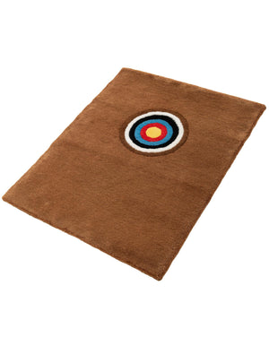 Hand Knotted Brown 1' 4 x 2' Car Mat Premium New Zealand 100% Wool Luxury Vehicle Floor Protector Mat for Sale at Rug Engine