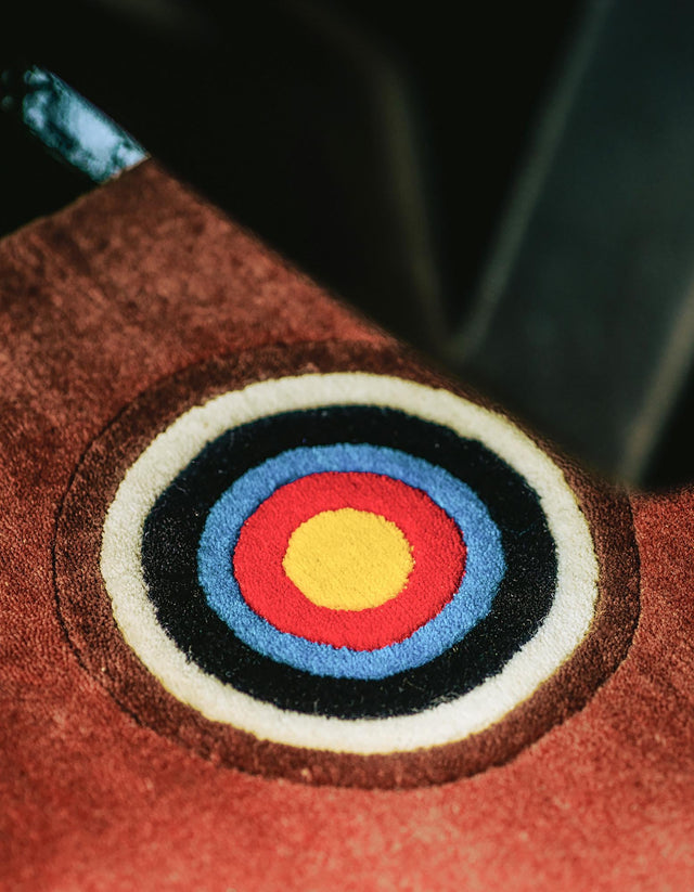 Hand Knotted Brown 1' 4 x 2' Car Mat Premium New Zealand 100% Wool Luxury Vehicle Floor Protector Mat for Sale at Rug Engine