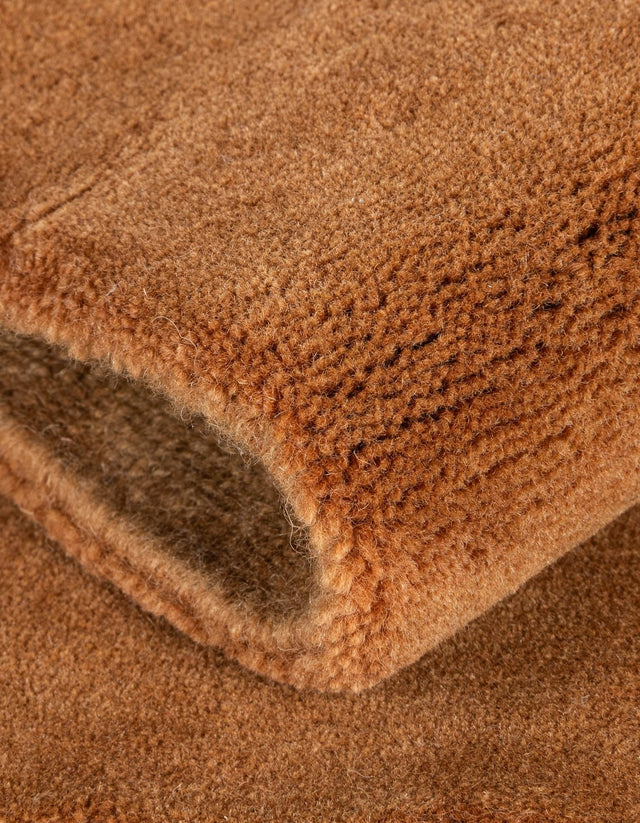 Hand Knotted Brown 1' 4 x 2' Car Mat Premium New Zealand 100% Wool Luxury Vehicle Floor Protector Mat for Sale at Rug Engine