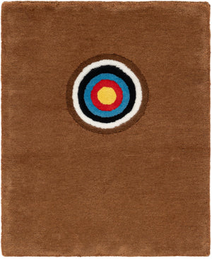 Hand Knotted Brown 1' 4 x 2' Car Mat Premium New Zealand 100% Wool Luxury Vehicle Floor Protector Mat for Sale at Rug Engine