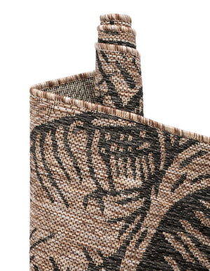 Brown and Black 7' 10 x 10' Outdoor Coastal Rectangle Area Rug Weather Resistant for Patio, Deck, Terrace, Balcony, Porch 100% Polypropylene Coastal Decor Carpet for Sale at Rug Engine