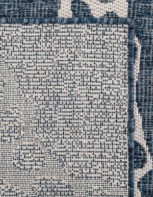 Navy Blue 10' x 10' Outdoor Coastal Square Area Rug Weather Resistant for Patio, Deck, Terrace, Balcony, Porch 100% Polypropylene Coastal Decor Carpet for Sale at Rug Engine