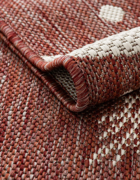 Seasonal Festive Red 9' x 12' Outdoor Holiday Rectangle Area Rug Weather Resistant for Patio, Deck, Terrace, Balcony, Porch Winter Decor Carpet for Sale at Rug Engine