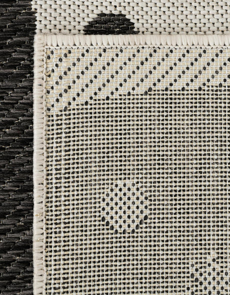 Seasonal Festive Black and White 7' 10 x 10' Outdoor Holiday Rectangle Area Rug Weather Resistant for Patio, Deck, Terrace, Balcony, Porch Winter Decor Carpet for Sale at Rug Engine