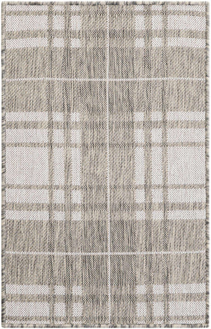 Gray 2' x 3' 1 Outdoor Checkered Rectangle Area Rug Weather Resistant for Patio, Deck, Terrace, Balcony, Porch 100% Polypropylene Geometric Carpet for Sale at Rug Engine