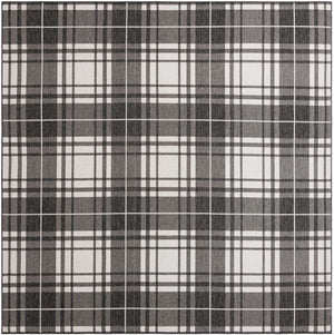 Black and White 10' x 10' Outdoor Checkered Square Area Rug Weather Resistant for Patio, Deck, Terrace, Balcony, Porch 100% Polypropylene Geometric Carpet for Sale at Rug Engine