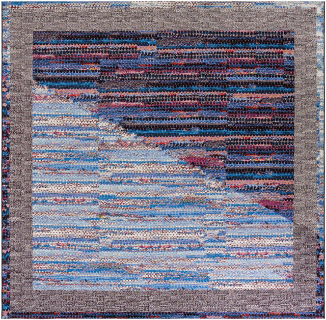 Multicolor 10' x 10' Outdoor Modern Square Area Rug Weather Resistant for Patio, Deck, Terrace, Balcony, Porch 100% Polypropylene Modern Outside Carpet for Sale at Rug Engine