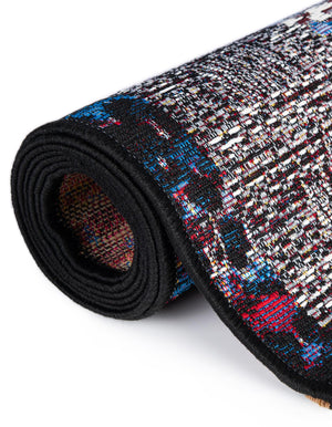 Multicolor 10' x 14' 1 Outdoor Modern Rectangle Area Rug Weather Resistant for Patio, Deck, Terrace, Balcony, Porch 100% Polypropylene Modern Outside Carpet for Sale at Rug Engine