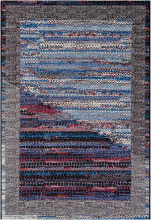 Multicolor 5' 1 x 8' Outdoor Modern Rectangle Area Rug Weather Resistant for Patio, Deck, Terrace, Balcony, Porch 100% Polypropylene Modern Outside Carpet for Sale at Rug Engine