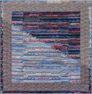 Multicolor 7' 10 x 7' 10 Outdoor Modern Square Area Rug Weather Resistant for Patio, Deck, Terrace, Balcony, Porch 100% Polypropylene Modern Outside Carpet for Sale at Rug Engine
