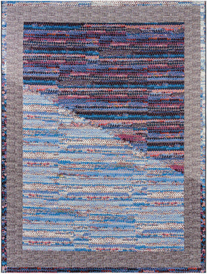 Multicolor 9' x 12' Outdoor Modern Rectangle Rug