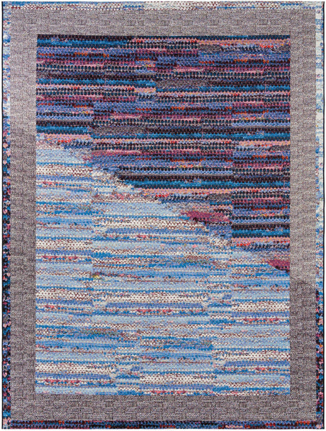 Multicolor 9' x 12' Outdoor Modern Rectangle Rug