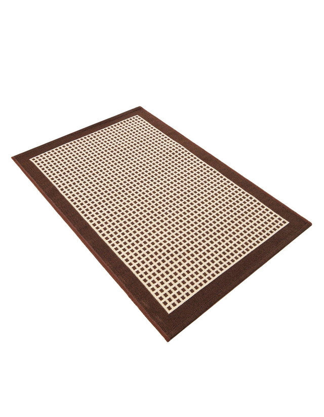 Brown 2' x 3' 1 Outdoor Border Rectangle Area Rug Weather Resistant for Patio, Deck, Terrace, Balcony, Porch 100% Polypropylene Classic Bordered Carpet for Sale at Rug Engine