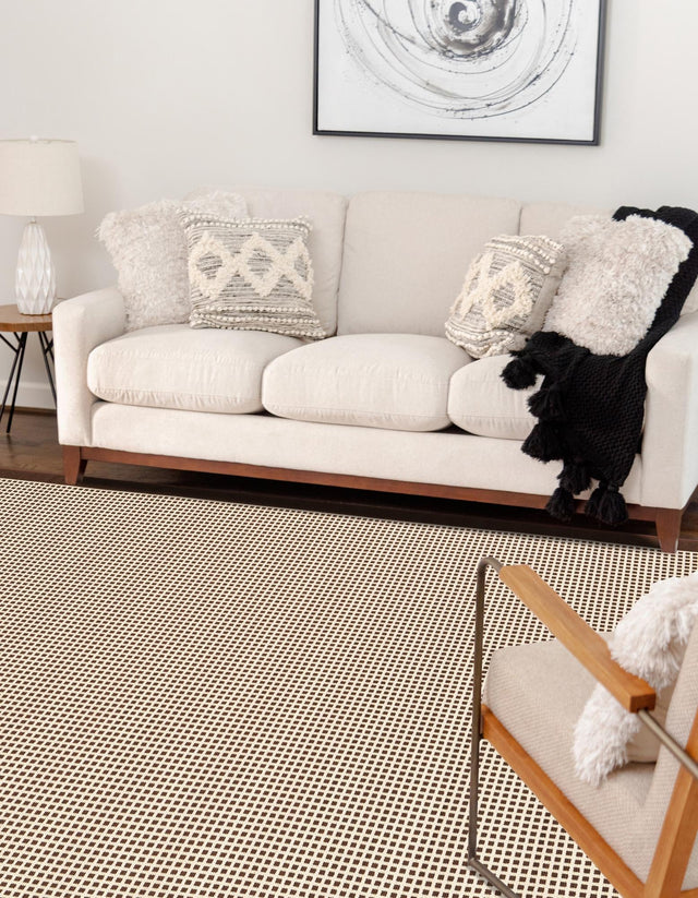 Brown 2' x 3' 1 Outdoor Border Rectangle Area Rug Weather Resistant for Patio, Deck, Terrace, Balcony, Porch 100% Polypropylene Classic Bordered Carpet for Sale at Rug Engine