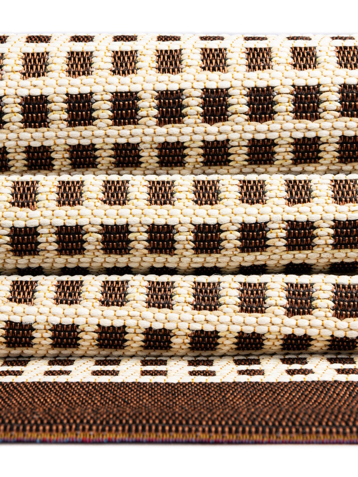 Brown 5' 1 x 5' 1 Outdoor Border Round Area Rug Weather Resistant for Patio, Deck, Terrace, Balcony, Porch 100% Polypropylene Classic Bordered Carpet for Sale at Rug Engine