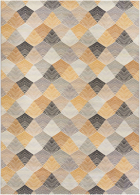Gray 10' x 14' 1 Outdoor Modern Rectangle Area Rug Weather Resistant for Patio, Deck, Terrace, Balcony, Porch
