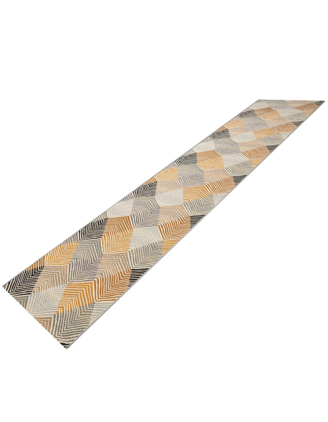 Gray 2' 7 x 12' Outdoor Modern Runner Area Rug Weather Resistant for Patio, Deck, Terrace, Balcony, Porch 100% Polypropylene Modern Outside Carpet for Sale at Rug Engine
