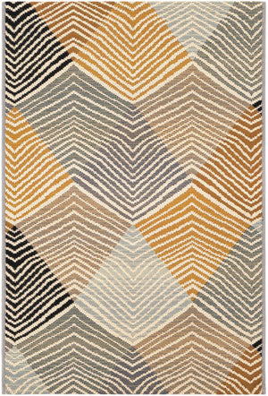 Gray 2' x 3' 1 Outdoor Modern Rectangle Area Rug Weather Resistant for Patio, Deck, Terrace, Balcony, Porch 100% Polypropylene Modern Outside Carpet for Sale at Rug Engine