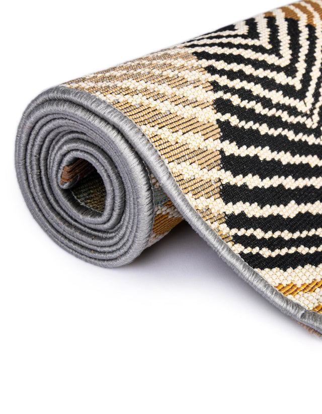 Gray 10' x 10' Outdoor Modern Square Area Rug Weather Resistant for Patio, Deck, Terrace, Balcony, Porch 100% Polypropylene Modern Outside Carpet for Sale at Rug Engine
