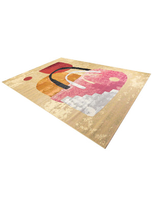 Multicolor 10' x 14' 1 Outdoor Modern Rectangle Area Rug Weather Resistant for Patio, Deck, Terrace, Balcony, Porch 100% Polypropylene Modern Outside Carpet for Sale at Rug Engine