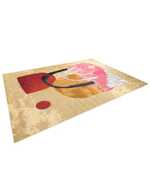 Multicolor 10' x 14' 1 Outdoor Modern Rectangle Area Rug Weather Resistant for Patio, Deck, Terrace, Balcony, Porch 100% Polypropylene Modern Outside Carpet for Sale at Rug Engine