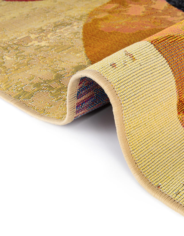 Multicolor 2' x 8' Outdoor Modern Runner Area Rug Weather Resistant for Patio, Deck, Terrace, Balcony, Porch 100% Polypropylene Modern Outside Carpet for Sale at Rug Engine