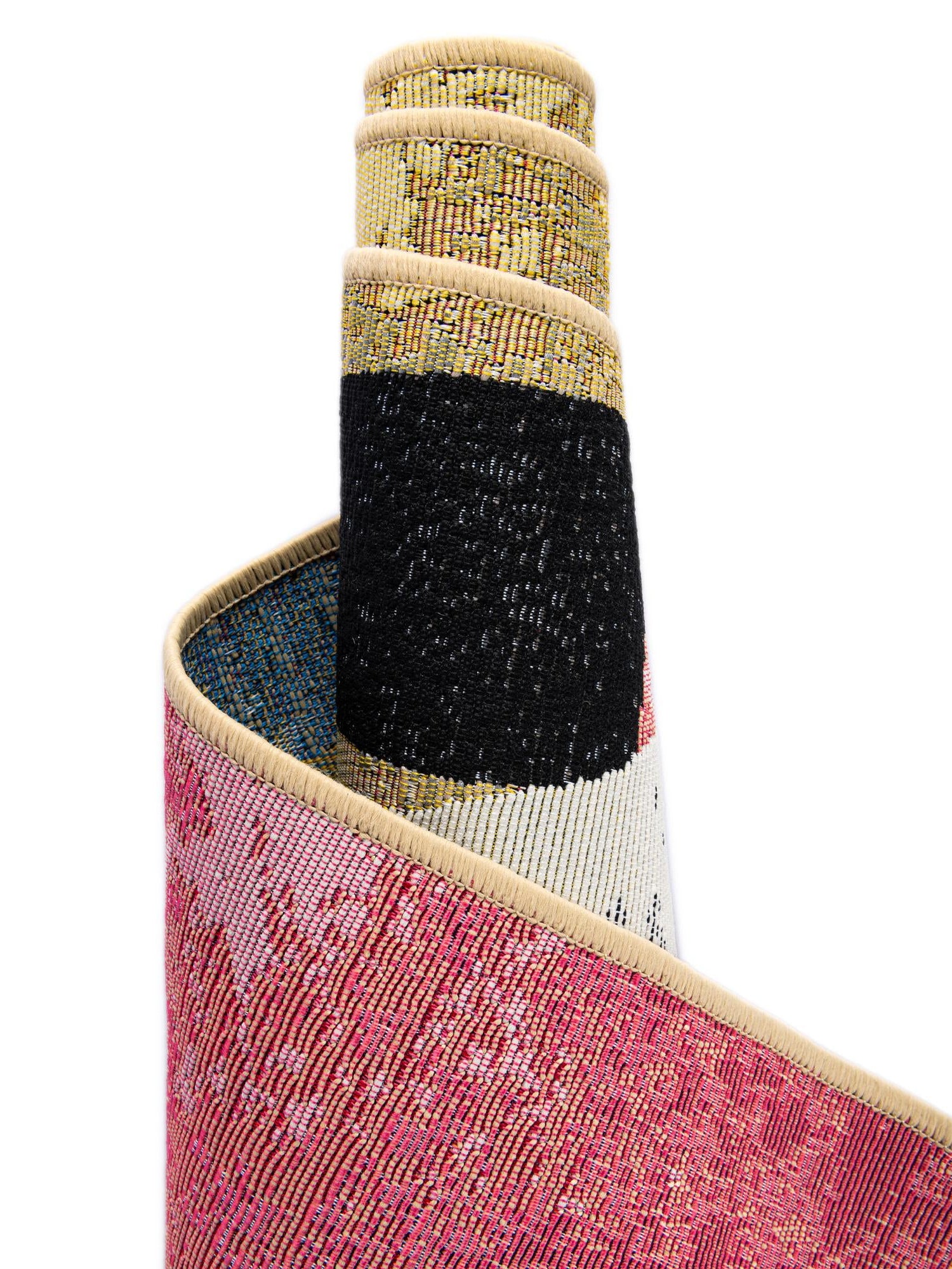 Multicolor 2' x 8' Outdoor Modern Runner Area Rug Weather Resistant for Patio, Deck, Terrace, Balcony, Porch 100% Polypropylene Modern Outside Carpet for Sale at Rug Engine