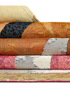 Multicolor 7' 10 x 7' 10 Outdoor Modern Round Area Rug Weather Resistant for Patio, Deck, Terrace, Balcony, Porch 100% Polypropylene Modern Outside Carpet for Sale at Rug Engine