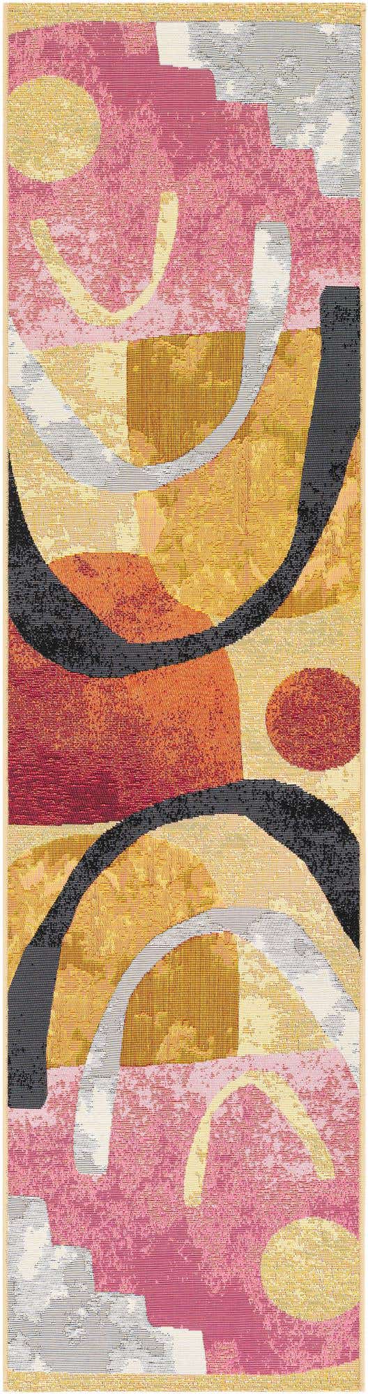 Multicolor 2' x 8' Outdoor Modern Runner Area Rug Weather Resistant for Patio, Deck, Terrace, Balcony, Porch 100% Polypropylene Modern Outside Carpet for Sale at Rug Engine