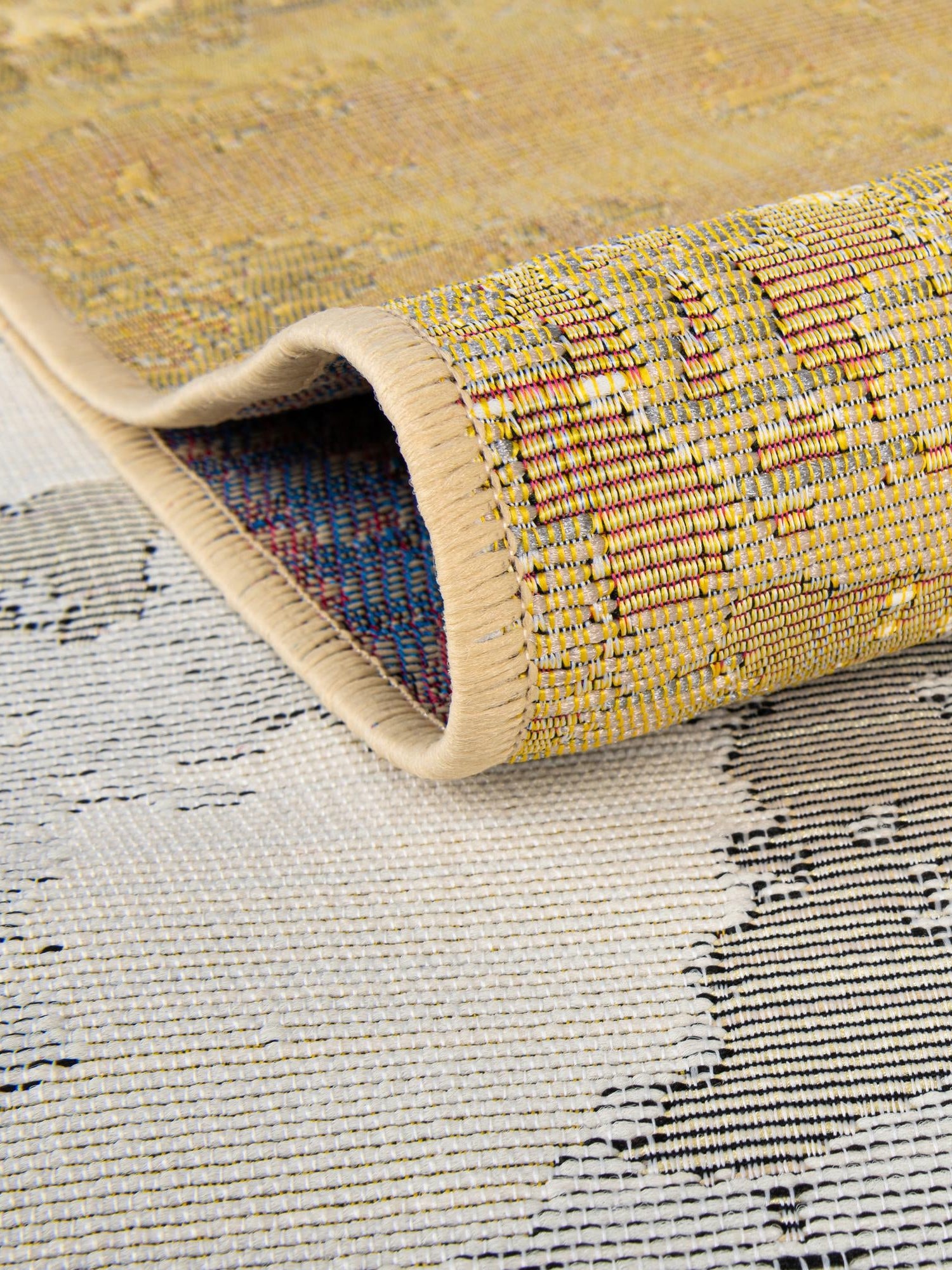 Multicolor 10' x 10' Outdoor Modern Square Area Rug Weather Resistant for Patio, Deck, Terrace, Balcony, Porch 100% Polypropylene Modern Outside Carpet for Sale at Rug Engine