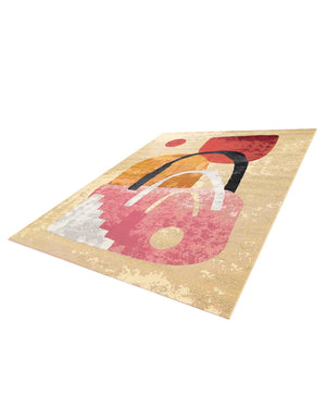 Multicolor 7' 10 x 10' Outdoor Modern Rectangle Area Rug Weather Resistant for Patio, Deck, Terrace, Balcony, Porch 100% Polypropylene Modern Outside Carpet for Sale at Rug Engine