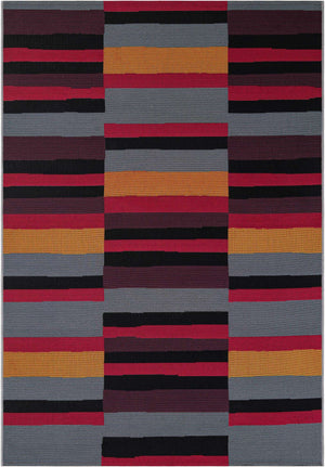 Multicolor 5' 1 x 8' Outdoor Modern Rectangle Area Rug Weather Resistant for Patio, Deck, Terrace, Balcony, Porch 100% Polypropylene Modern Outside Carpet for Sale at Rug Engine