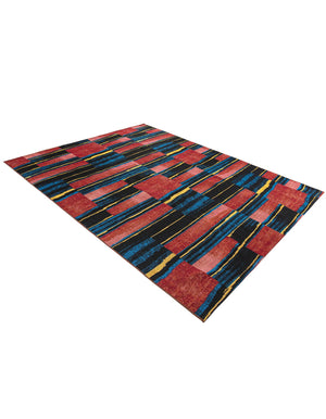 Multicolor 7' 10 x 10' Outdoor Modern Rectangle Area Rug Weather Resistant for Patio, Deck, Terrace, Balcony, Porch 100% Polypropylene Modern Outside Carpet for Sale at Rug Engine