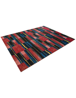 Multicolor 7' 10 x 10' Outdoor Modern Rectangle Area Rug Weather Resistant for Patio, Deck, Terrace, Balcony, Porch 100% Polypropylene Modern Outside Carpet for Sale at Rug Engine