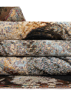 Multicolor 10' x 10' Outdoor Modern Square Area Rug Weather Resistant for Patio, Deck, Terrace, Balcony, Porch 100% Polypropylene Modern Outside Carpet for Sale at Rug Engine