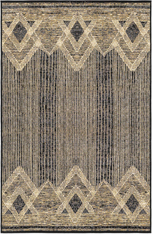 Charcoal 4' 1 x 6' 1 Outdoor Modern Rectangle Rug