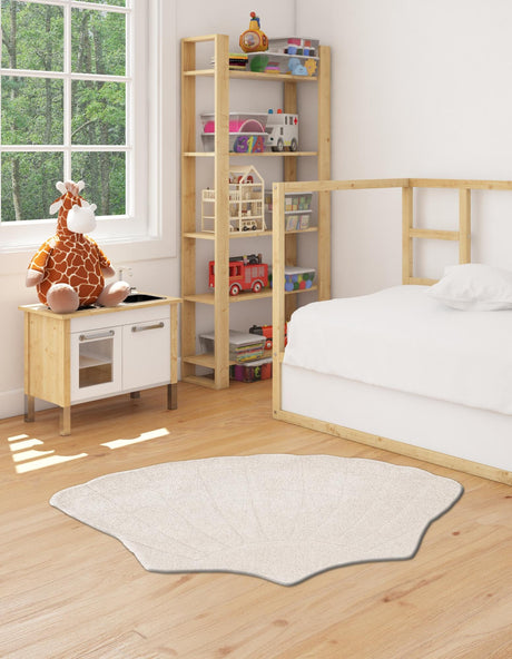 Ivory 3' 1 x 4' 1 Playtime Kids Wool Freeform Area Rug for Baby Nursery, Toddler Playroom,  Bedrooms Hand Tufted High Quality Dense  Wool Pile Natural Carpet for Sale at Rug Engine