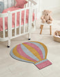 Multicolor 4' 1 x 4' 5 Playtime Kids Wool Square Rug