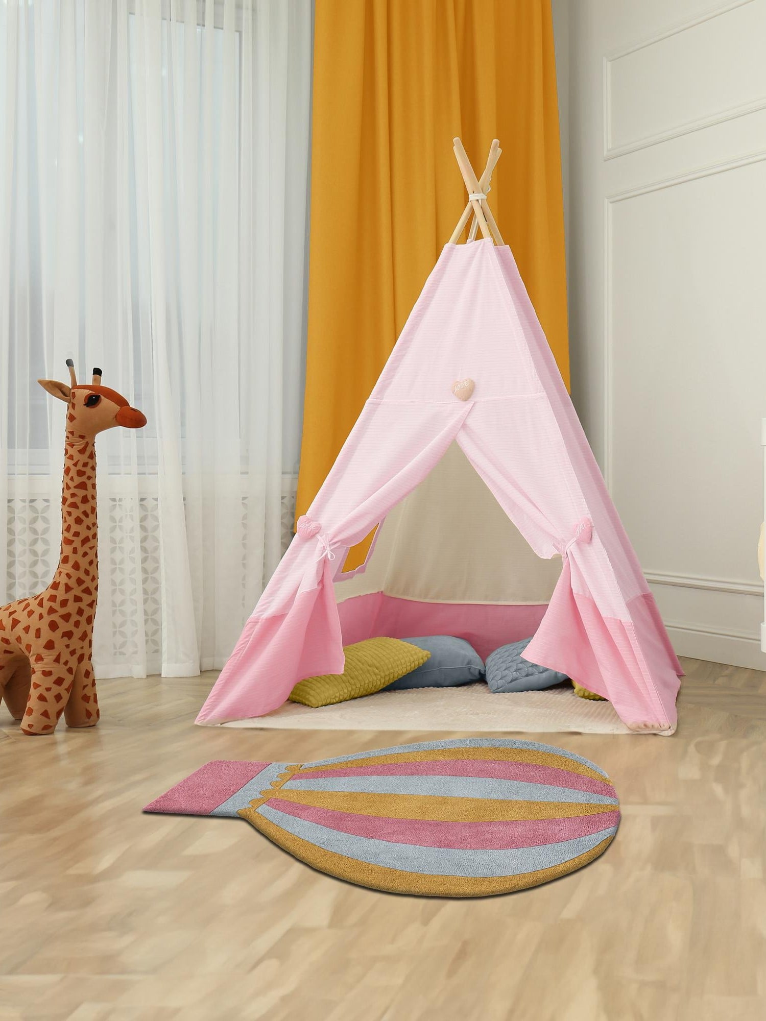 Multicolor 6' 1 x 6' 5 Playtime Kids Wool Freeform Area Rug for Baby Nursery, Toddler Playroom,  Bedrooms Hand Tufted High Quality Dense  Wool Pile Natural Carpet for Sale at Rug Engine